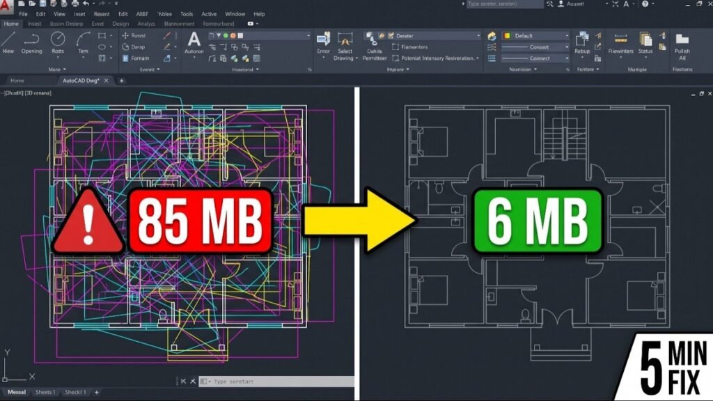 Clean a Heavy Consultant DWG in AutoCAD in 5 Minutes